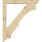 Ekena Millwork Balboa Slat Rough Sawn Bracket w/ Offset Brace, Douglas Fir, 6"W x 42"D x 48"H BKT0604X42X48BOA06RDF - alternate 4